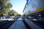 Amtrak CC Train at Davis Station heading to SAC